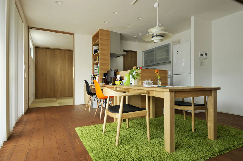 シンプルの中に快適さが隠された家